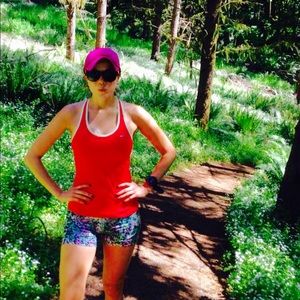 Nike training top with built up bra